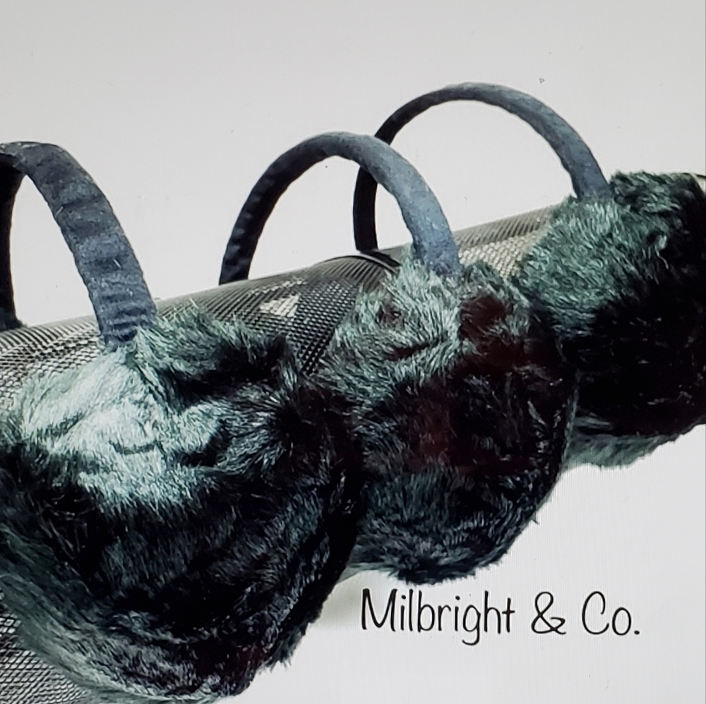 Black Fur Hair Accessories